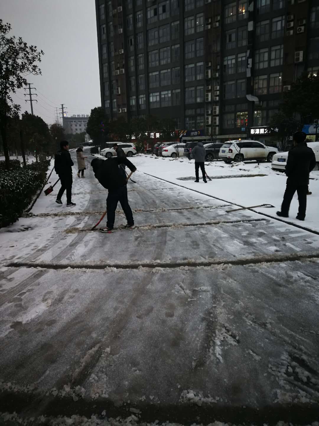 园区动态|铲雪除冰，保卫园区！