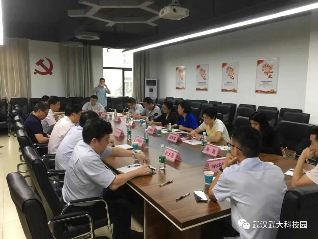 湖北省科技厅副厅长葛琳一行调研武汉国家现代服务业地球空间信息产业基地发展